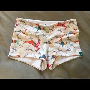 EUC WODBottom holiday shorts double lined Med